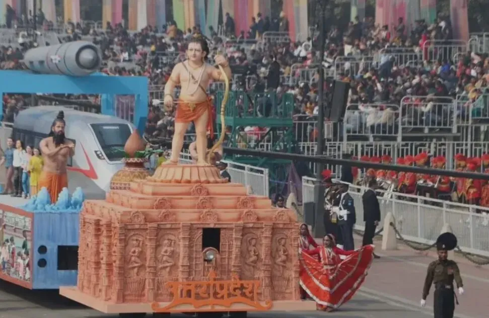 Republic Day (2024) In Hindi: कर्तव्य पथ पर दुनिया ने देखी भारत की ताकत ! यूपी की झांकी में दिखी 'रामलला' की झलक
